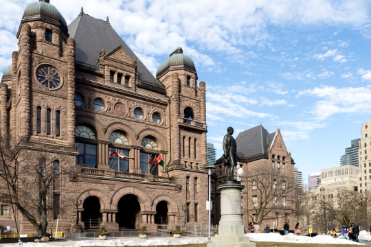 Édifice de l’Assemblée législative de l’Ontario à Queen’s Park.